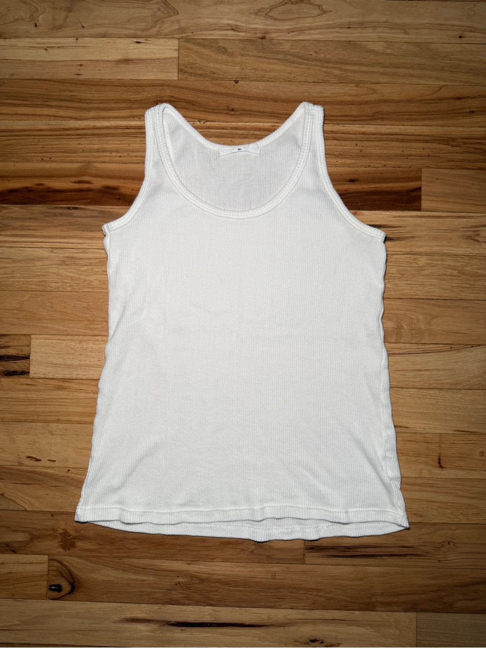 PerfectWhiteTee 100% Cotton Full Length Ribbed Tank Top